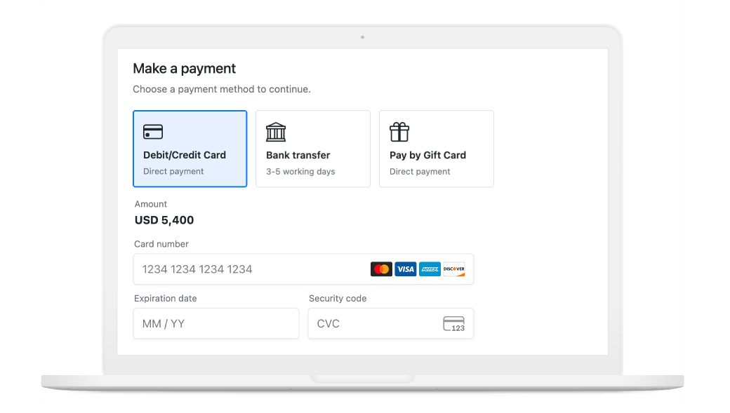 Bookinglayer Payment Form